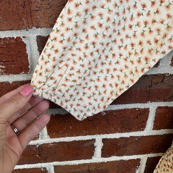 American Eagle Floral Print Long Sleeve Mini Dress Bohemian Cute size small fall - Picture 6 of 11